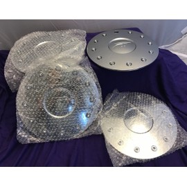 Platinum Ultra Wheels Shield Chrome Wheel Center Cap # 89-9215 (Set of 4) New!