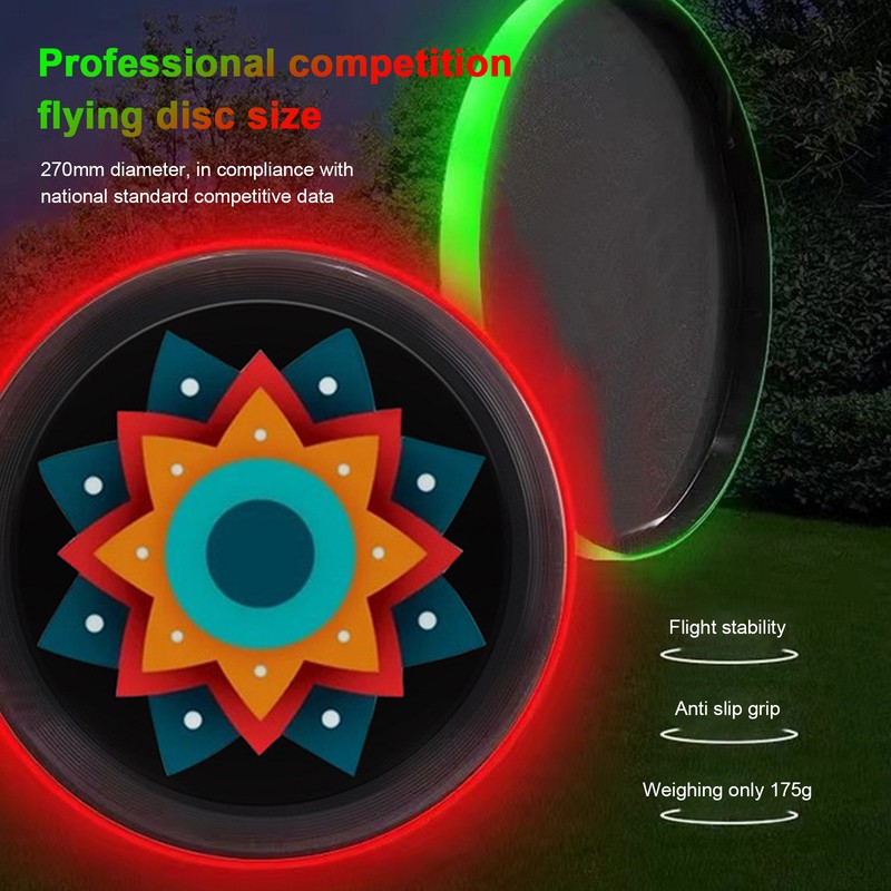 LED Light Up Adult Flying Disc with Light Strip Luminous