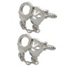 COLLAR AND CUFFS LONDON - Premium Cufflinks with Presentation Gift Box - Handcuffs and Chain - Crime Police Security Guard - Silver Colour