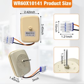 5PCS WR60X10141 Evaporator Fan Motor Replacement for G.E Hotpoint Refrigerator, WR60X31522 Compatible with WR60X23584 WR60X10346 WR60X10045