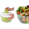 Leifheit Trend Salad Spinner Large, Healthy Eating Lettuce Spinner, Clear