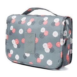 Retoo Toiletry Bag, Travel Toiletry Bag, Cosmetic Bag, Hanging, Women's Wash Bag, Bag with Handle, Hanging Wash Bag, Cosmetic Organiser for Women, for Camping Toilets, 24 x 9.5 x 19 cm