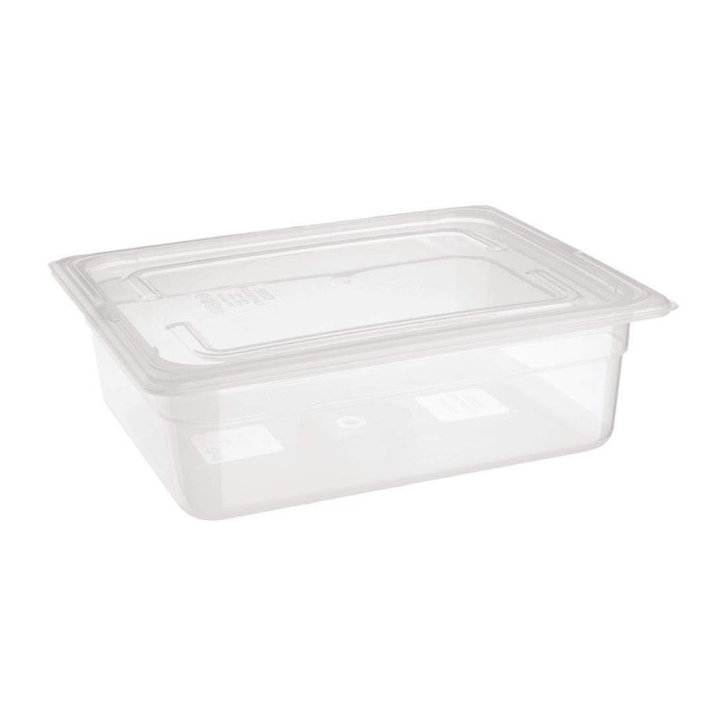 NISBETS Essentials Polypropylene 1/2 Gastronorm Container without Lid 100mm