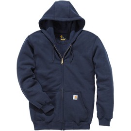 Carhartt Men's Loose Fit Midweight Full-Zip Sweatshirt, New Navy, XX-Large Tall