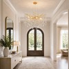 XYDikssn Modern Gold Crystal Tree Chandelier - 24 Inch 10-Light