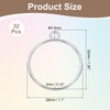 sourcing map 32 Pcs Open Bezel, Round Resin Bezels Pendants