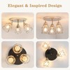 ABEAJAT Kitchen Light Fixtures - 3-Lights Multi-Directional Ceiling Lamp with