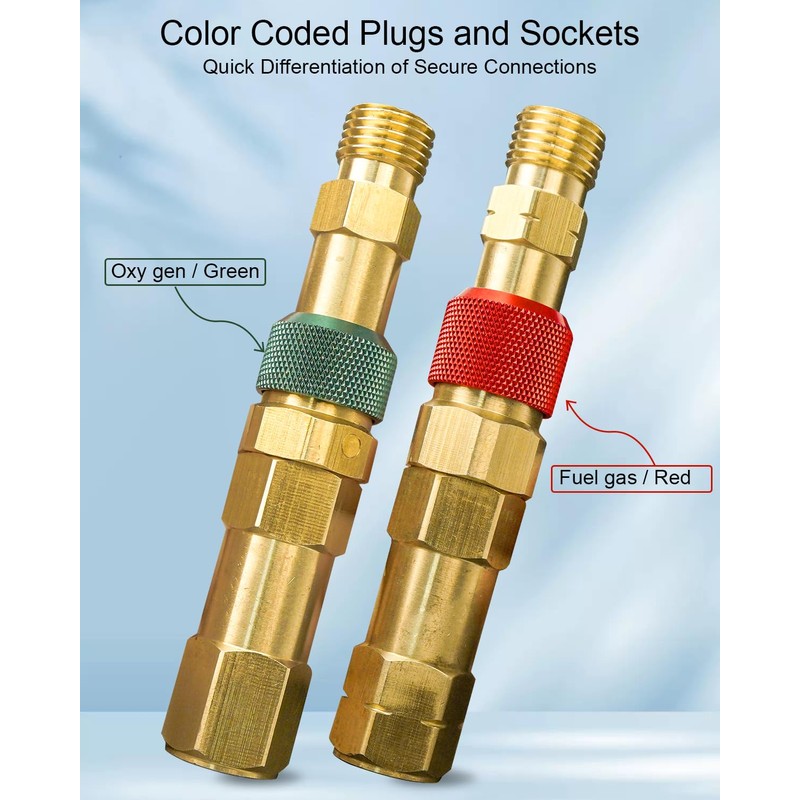 QNHEAY Regulator to Hose Kit for Torch Welding and Cutting