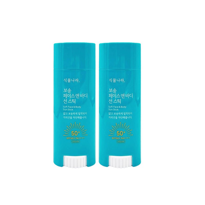 Plant Country 식물나라 보송 페이스 앤 바디 선스틱 30g x2개