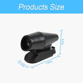 Deer Warning Whistle for Car, Self-Adhesive Animals Alert Warning Device, Save Deer Wildlife Avoids Collisions Repellent Devices, Auto Safety Accessory for Cars Trucks and Motorcycles (Black/8PCS)