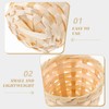 NUOBESTY 36Pcs Mini Woven Basket, Small Wicker Baskets Miniature Rattan