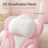 Kadiby Pink White Bath Bathtub Pillows for Tub Head and