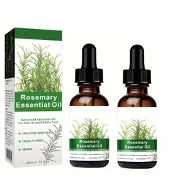 Tseriact 2pcs Rosemary Oil for Hair Eyebrow and Eyelash Natural Rosemary Hair Oil Rosemary Essential Oils for Skin Rosemary Oil for Hair Growth Strengthening Nourishing Hair
