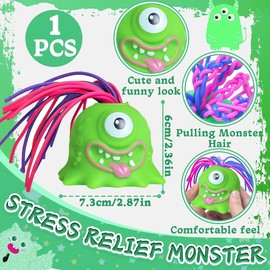 BSNRDX Squeeze Toy, Anti-Stress Toy Monster, Screaming Toy, Funny Toy for Pulling Hair Will Scream, Anti Stress Toy, Sensory Toy