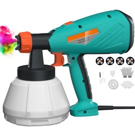 Electric Paint Sprayer, 700W HVLP Spray Gun with 4 Nozzles & 3 Patterns, Paint Gun with Adjustable Spray Width, Paint Sprayers for Home Furniture