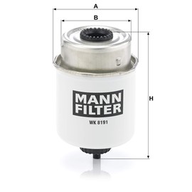 Original MANN-FILTER Fuel filter WK 8191 – For Utility Vehicles