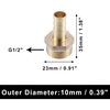A ABSOPRO Hose Nozzle Brass Hose Connector 1/2 Inch Male
