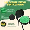 Ehucon 360 Degree Swivel Seat Cushion for Car or Chair,Rotating