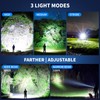 GISAEV Rechargeable Flashlights High Lumens Led - 900,000 Lumens Super
