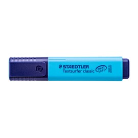 Staedtler STAEDTLER Textmarker textsurfer classic, blau, samtweiche Keilspitze ca. 1-5 mm, nachfüllbar, sekundenschnell trocken, 10 Stück, 364-3