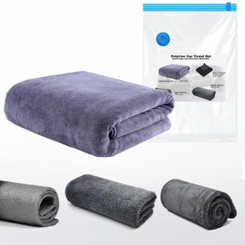 Felyrioc Extra Large ultra-Absorbant Microfiber Car Towel- Drying Towel for Cars,Trucks & Home(63“x23.6”) ,4 pack Washing Towels for Car Body, Door Edges, Interior, and Mirror,Lint Free, Streak Free