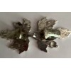 silver lady inc Leaf cloak clasp in silver metal clip