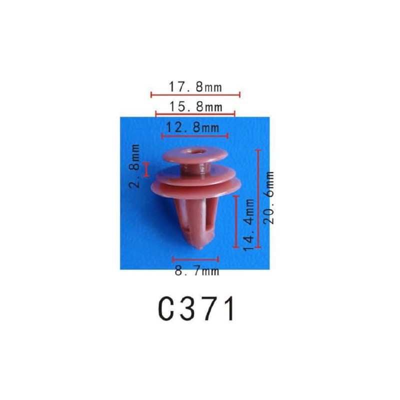 Panel (Trim) Clips Rivets Fits Toyota GM General Motors Fits