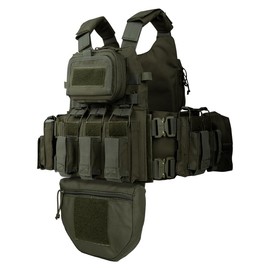 BOMTURN Great Tactical Outdoor Vest for Men Multifunctional Modular Molle Vest With Metal Buckles