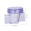 Operitacx Transparent PVC Check Valve Backflow Single Way Valve for