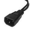 C14 to C13+NEMA 5-15R Y Splitter Power Plug Cord,Single C14