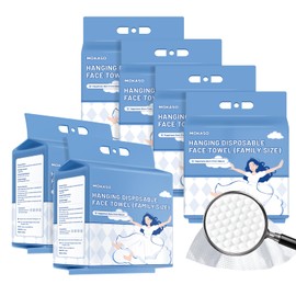 130 Count Disposable Face Towel, Clean Facial Wash Cloth Ultra Soft & Thick Cloth for Sensitive and All Skin Types for Skin Care Make-up Wipes Face Wipes and Facial Cleansing (6 packs)