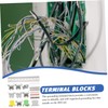 MERRYHAPY Din Rail Connector Terminal Din Block Kit Ground Block