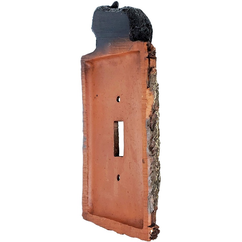 Rainbow Trading RA 4314 Black Bear Decorative Single Switch Plate