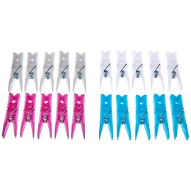 Domopak Living Peg Basket and Pegs, White, Diameter 20 cm x Height 19 cm