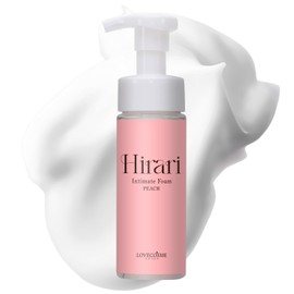 Love Cosmetics Delicate Zone Soap, Hirari Intimate Foam, Foam Soap, Peach 5.3 fl oz (150 ml)