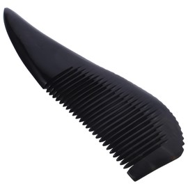 Gatuida Hair Comb Wide Toothed Double Sided Dandruff Comb Buffalo Horn Hair Styling Accessory