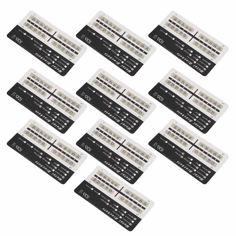 Teeth Edgewise Brackets 0.022in Slot 345 Hooks Rustproof Mini Metal