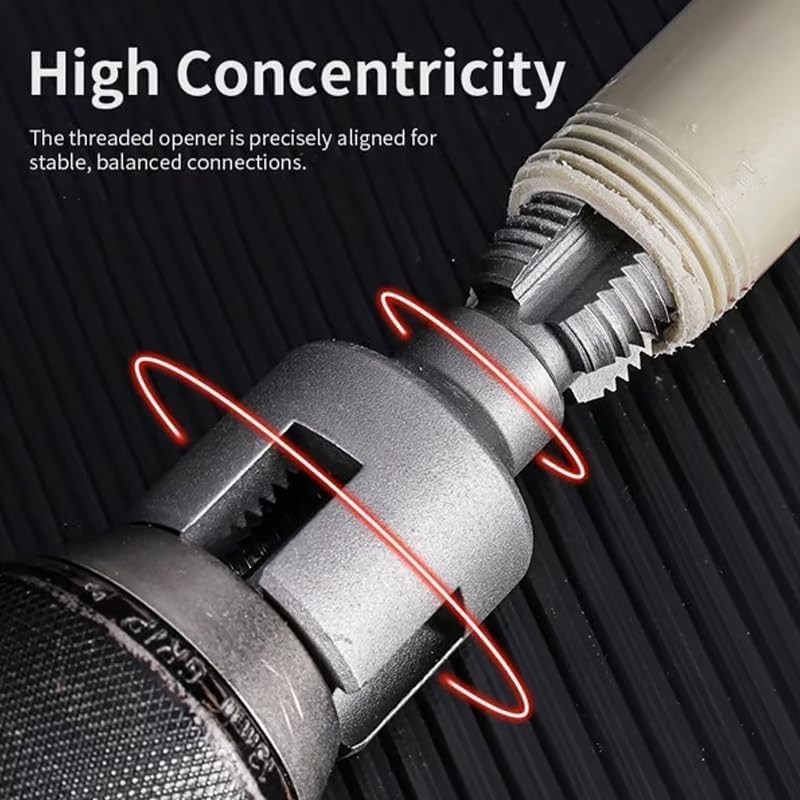 Integrated Internal & External Pipe Threading Tool, 1/2'' and 3/4''