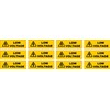 Low Voltage Electric Electricity Stickers Decals (12 Pack) Small .5x1.5