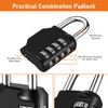 NAGE Padlocks with Code 4 Digit, Combination Padlock for Gym