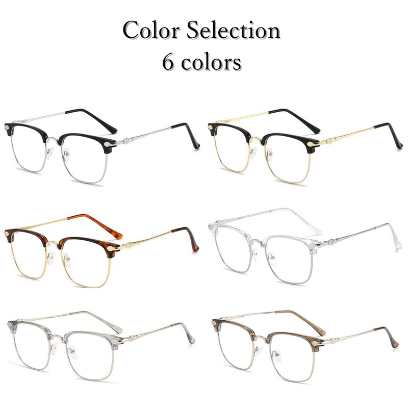 COZENTA Men's Date Glasses, Blue Light, Cut, Wellington Salmon Blow