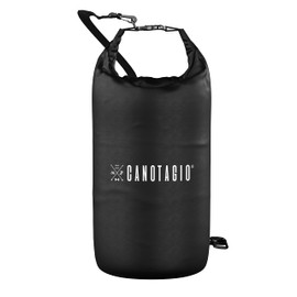 Canotagio Bolsa Impermeable. Mochila a Prueba de Agua para Senderismo y Deportes Acuáticos. Bolsa Seca Disponible en 5, 10, 20 y 30 Litros. Dry Bag. Waterproof Bag Backpack (Negro, 20 Lts)