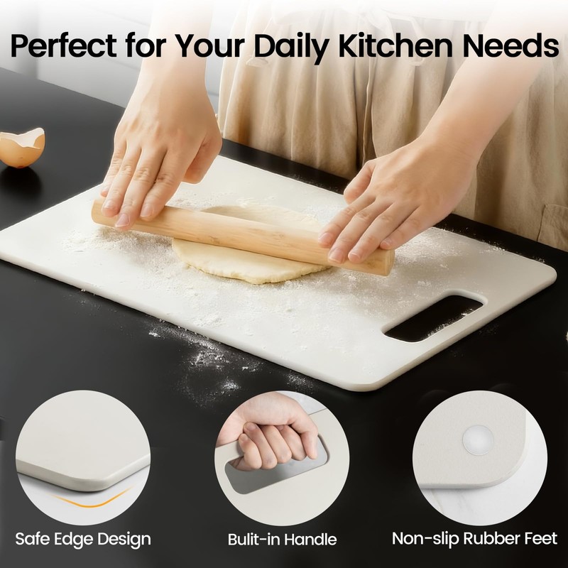 Cutting Boards for Kitchen [Set of 2], Wood Fiber Composite