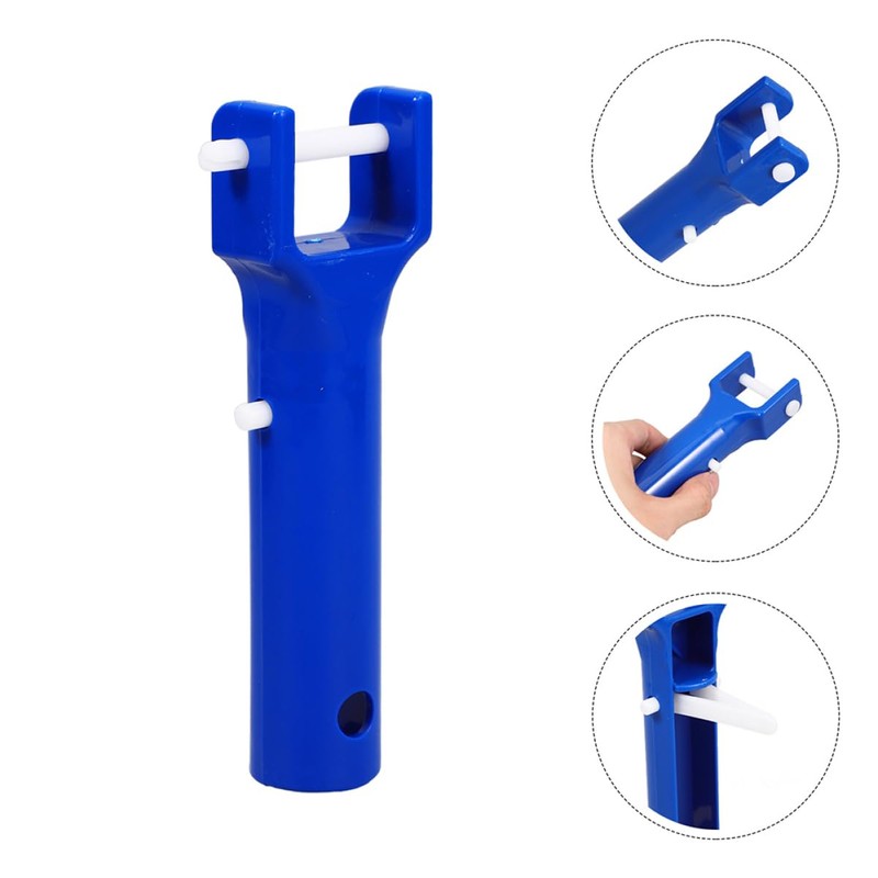 Kisangel Durability Efficiency 5pcs Pool Vacuum Replacement Handles V-Shaped Clips