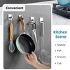 Stainless Steel Adhesive Hooks, Heavy Duty Towel Hooks for Hanging