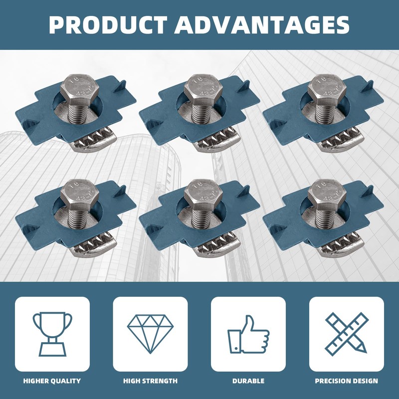 40Pcs Nylon Strut Channel Cone Nut and M8×20mm Bolt, M8