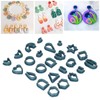 142 Pcs Dark Blue Polymer Clay Cutters Set, Plastic Polymer