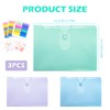 3 Pcs Expanding File Folder 12-Pocket Document Organiser for Paperwork
