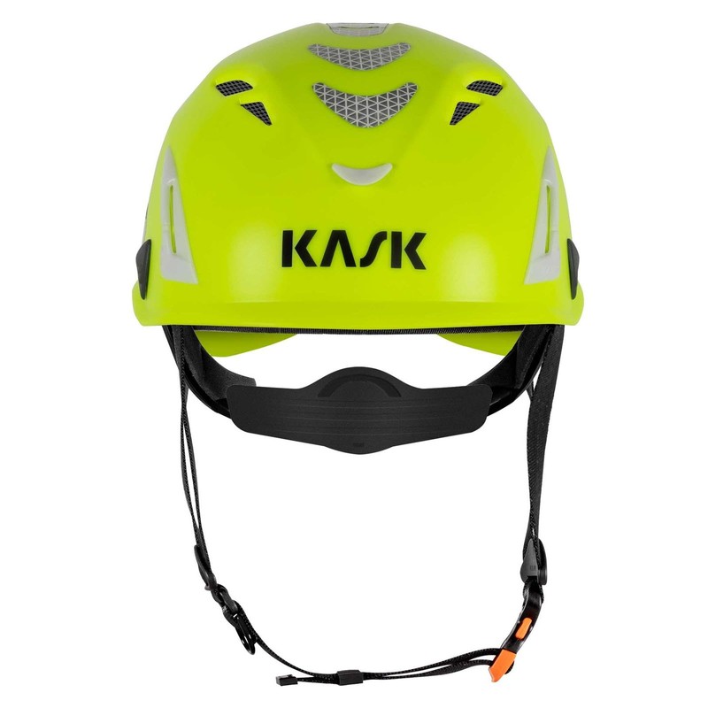 KASK Superplasma HI VIZ Safety Helmet with Rotating Wheel, Reflective