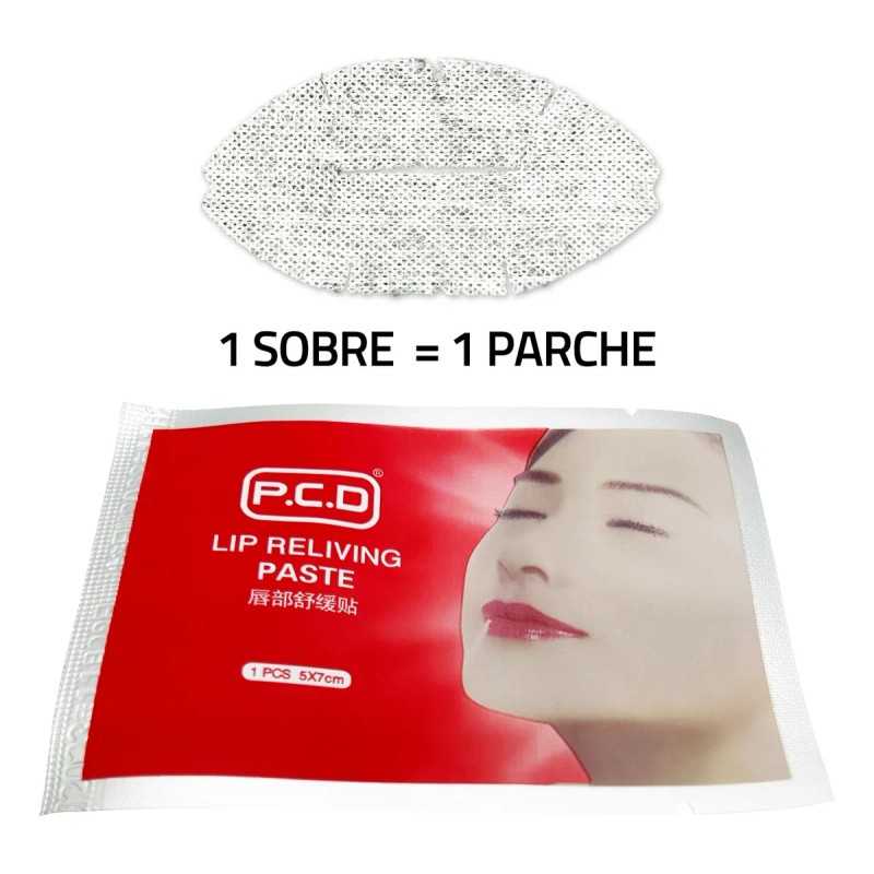6 Parches Anestesia Crema Previa Micropigmentación Labios